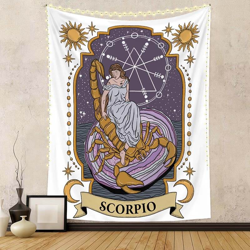 Tarot Wall Hanging Twelve Constellations Art Tapestries