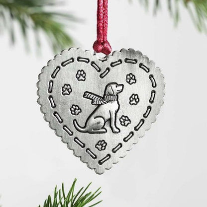 Solid Pewter Christmas Tree Ornament