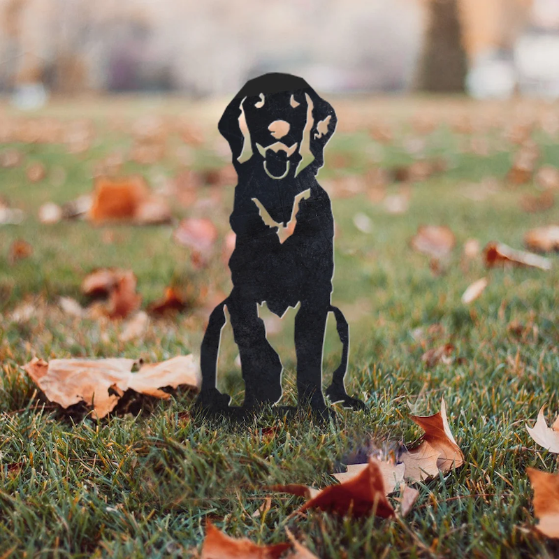 Golden Retriever Metal Silhouette