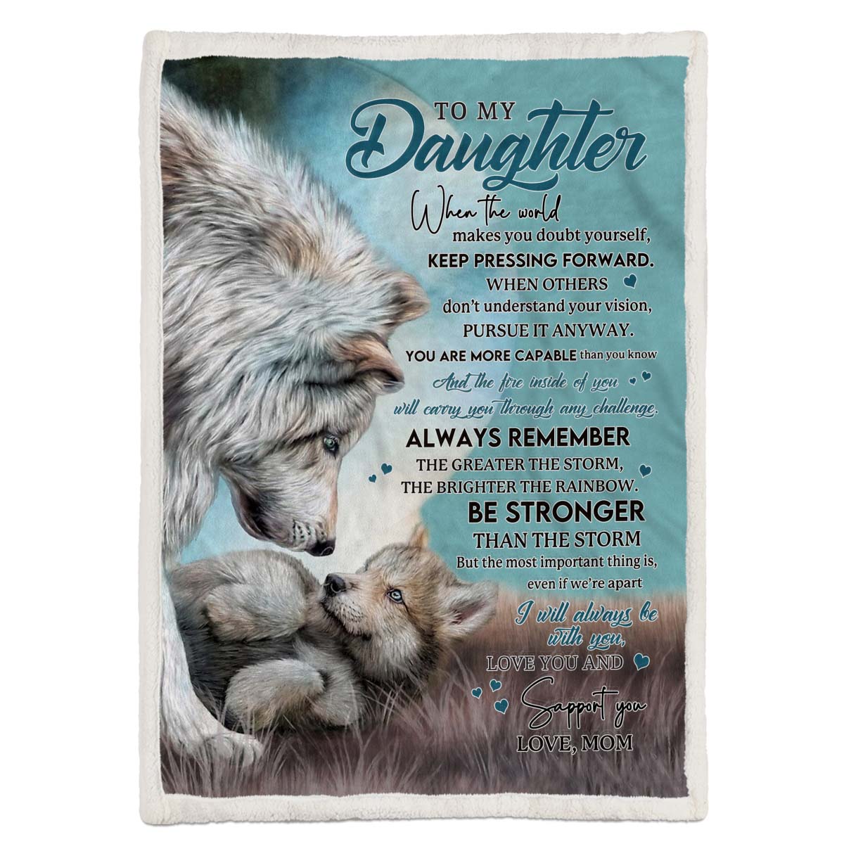 To My Daughter - From  Mom - A246 - Premium Blanket