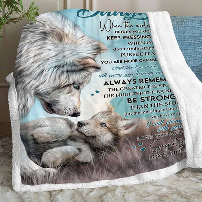 To My Daughter - From  Mom - A246 - Premium Blanket