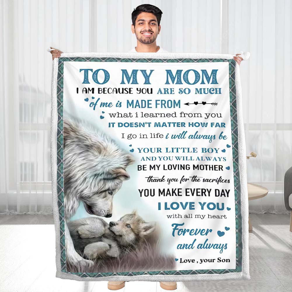 To My Mom - From Son  - A372 - Premium Blanket