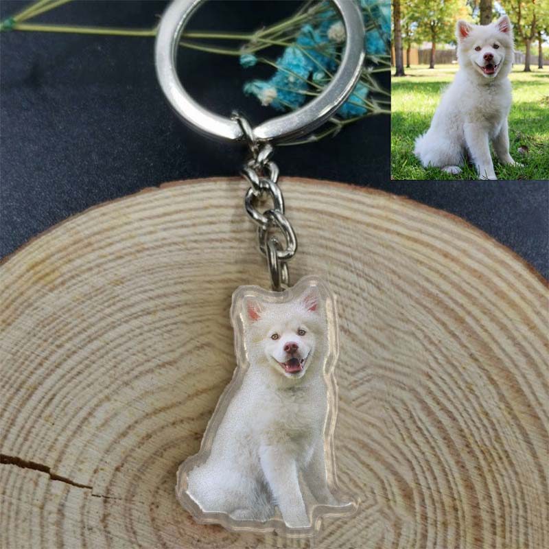 Customized Pet Photo Acrylic Keychain