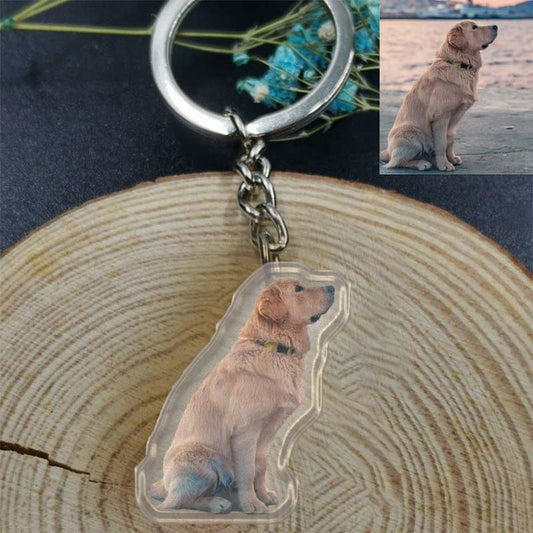 Customized Pet Photo Acrylic Keychain