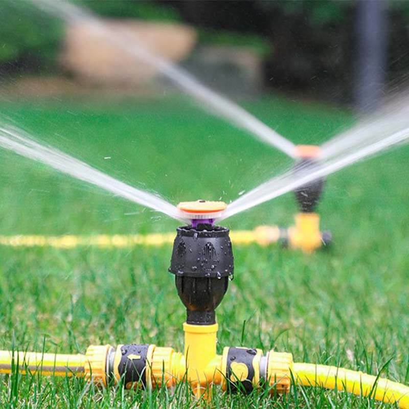 360° Rotation Auto Irrigation System Garden Lawn Sprinkler Patio,Coverage Diameter 65ft