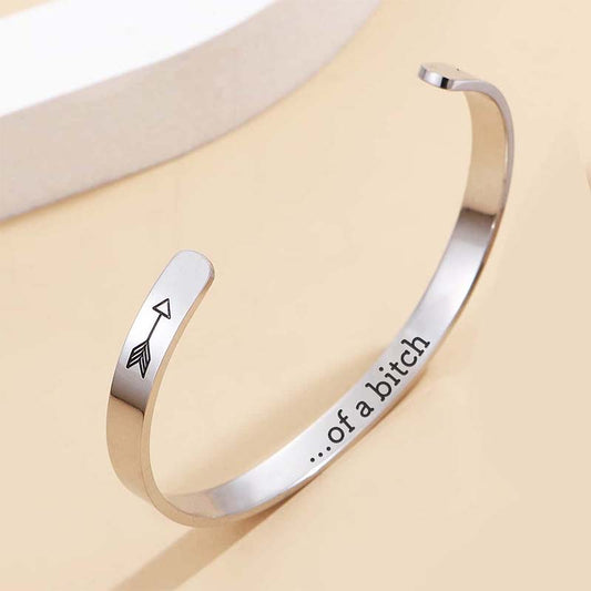 Be Kind...Of A Bi♥ch Mantra Bracelet