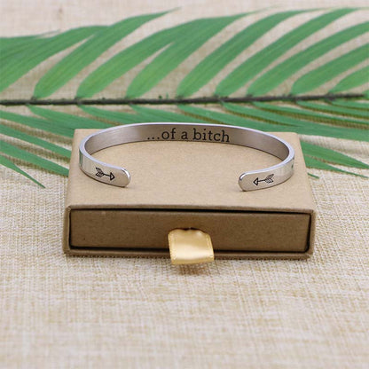 Be Kind...Of A Bi♥ch Mantra Bracelet