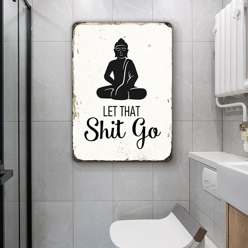 Meditation Room Buddha Religious Yoga Wall Decor Vintage Hippie Bathroom Decor