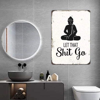 Meditation Room Buddha Religious Yoga Wall Decor Vintage Hippie Bathroom Decor