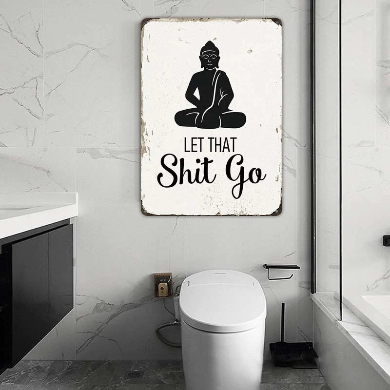 Meditation Room Buddha Religious Yoga Wall Decor Vintage Hippie Bathroom Decor