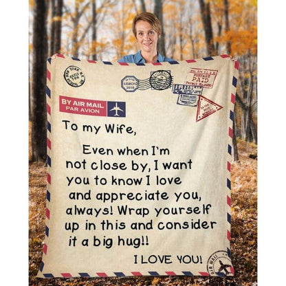 To My Wife - From Husband - A325 - Premium Blanket