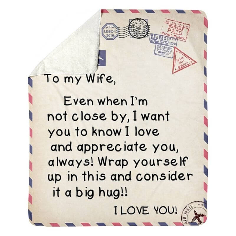 To My Wife - From Husband - A325 - Premium Blanket