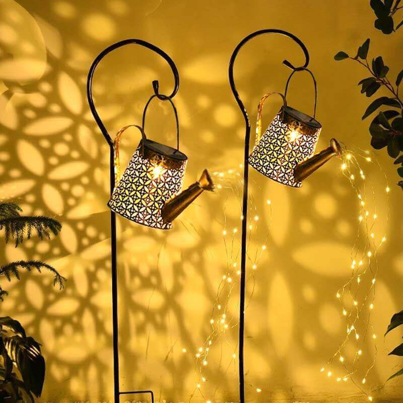 Solar Watering Can with Lights