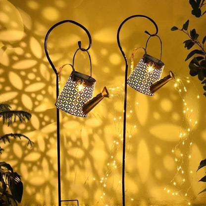 Solar Watering Can with Lights