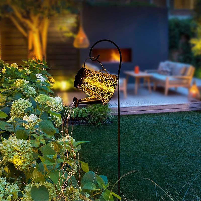 Solar Watering Can with Lights