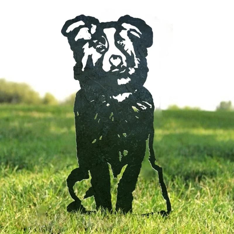 Australian Shepherd Metal Silhouette