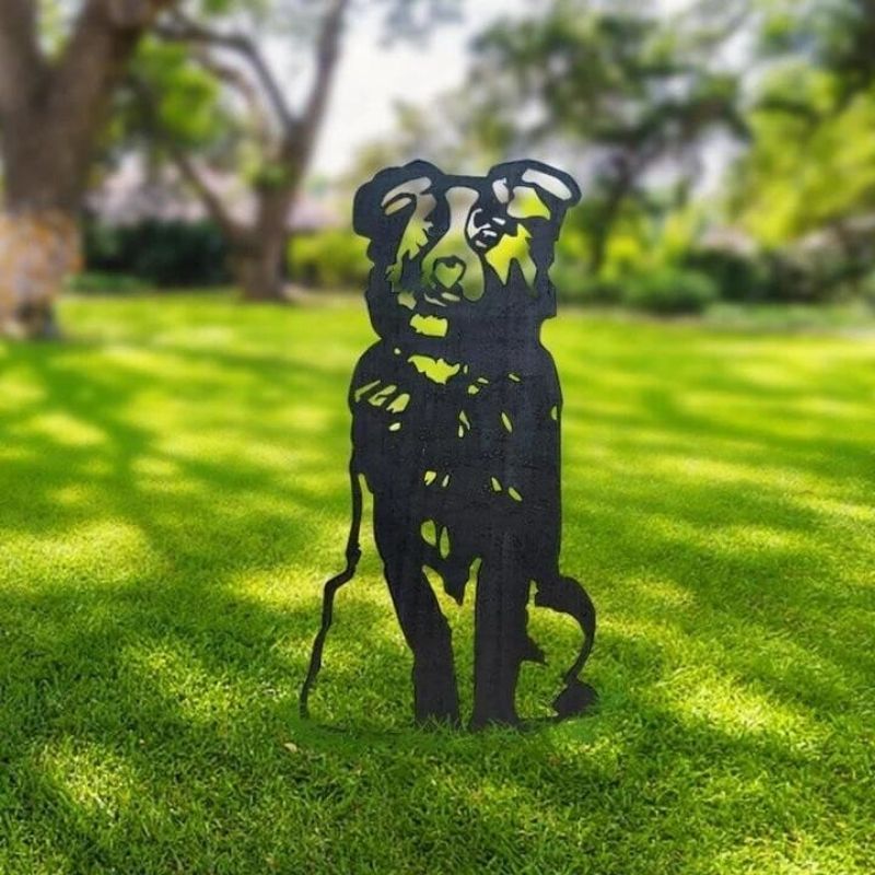 Australian Shepherd Metal Silhouette