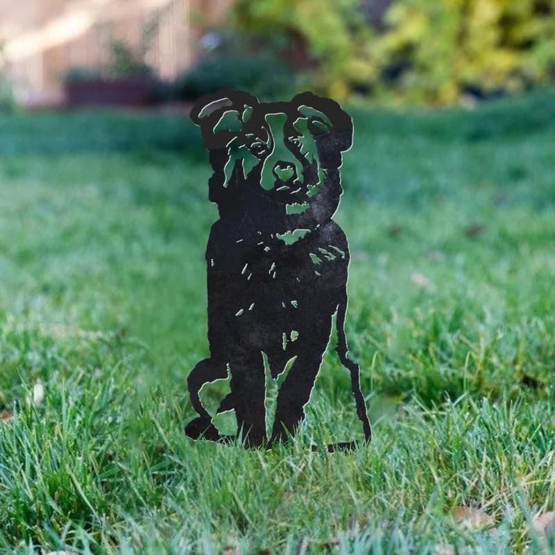 Australian Shepherd Metal Silhouette