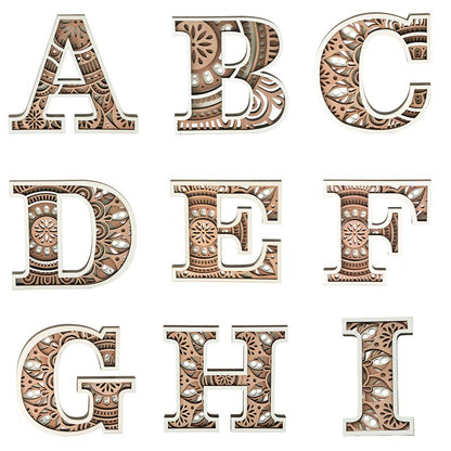 Wooden Alphabet Carving Handcraft 🔥Buy 2 Free Shipping🔥