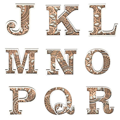 Wooden Alphabet Carving Handcraft 🔥Buy 2 Free Shipping🔥