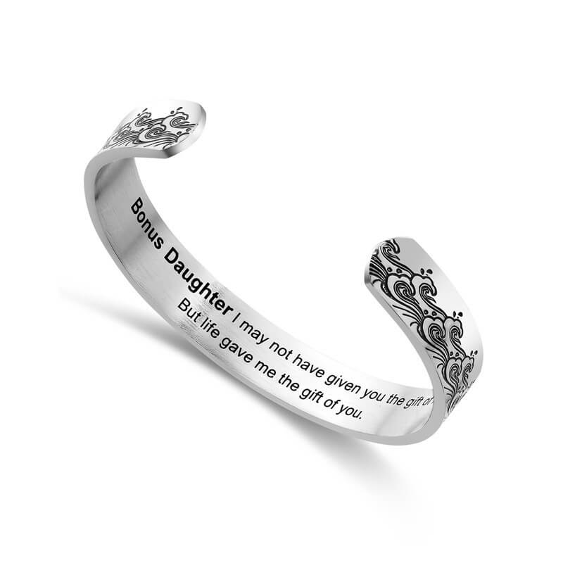 To My Bonus Daughter - "Life Gave Me the Gift of You" Bracelet