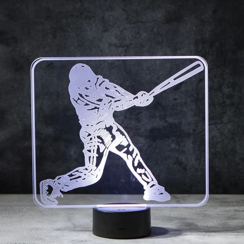 Baseball 3D Illusion Lamp