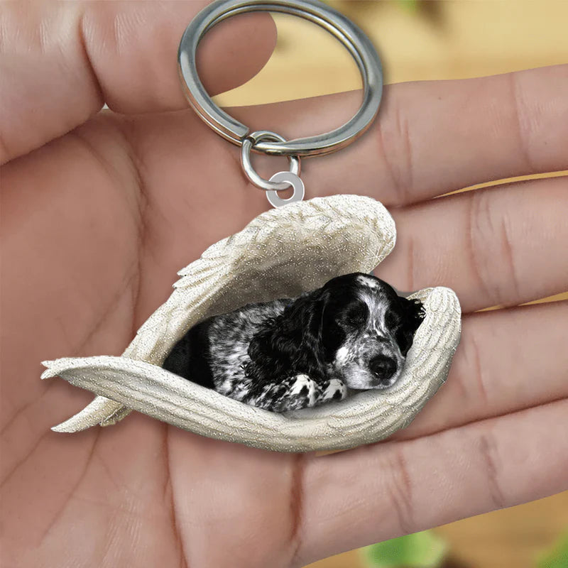 Sleeping Angel Acrylic Keychain Cocker Spaniel SA047