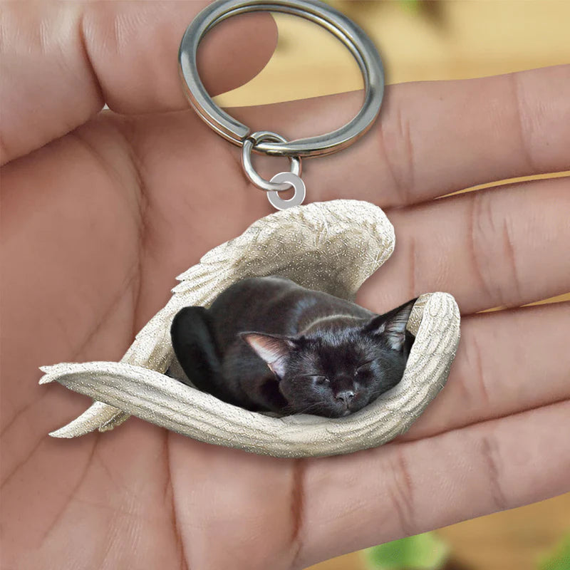 Sleeping Angel Acrylic Keychain Bombay Cat SA121