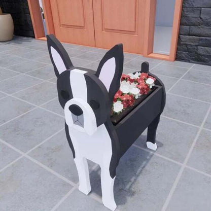 Boston Terrier Planter