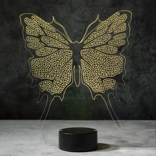 Butterfly 3D Illusion Lamp