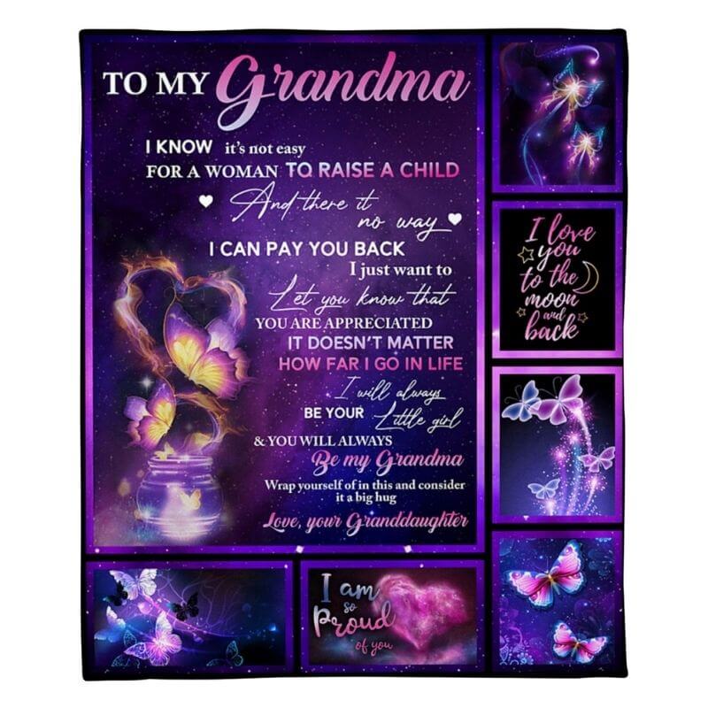 To My Grandma - From Granddaughter - A315 - Premium Blanket