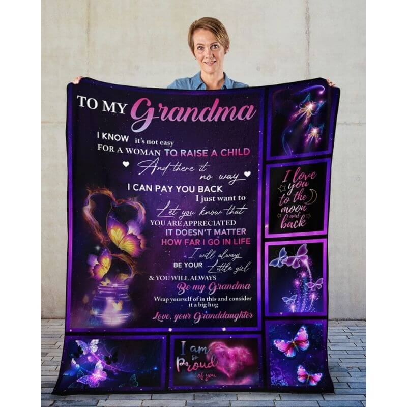 To My Grandma - From Granddaughter - A315 - Premium Blanket