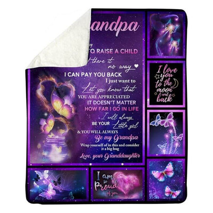 To My Grandpa - From Granddaughter - A315 - Premium Blanket