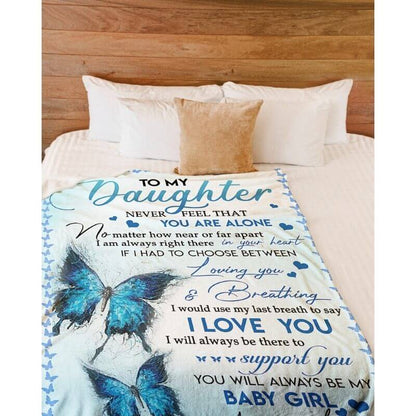 To My Daughter - From Mom - F019 - Fleece Blanket