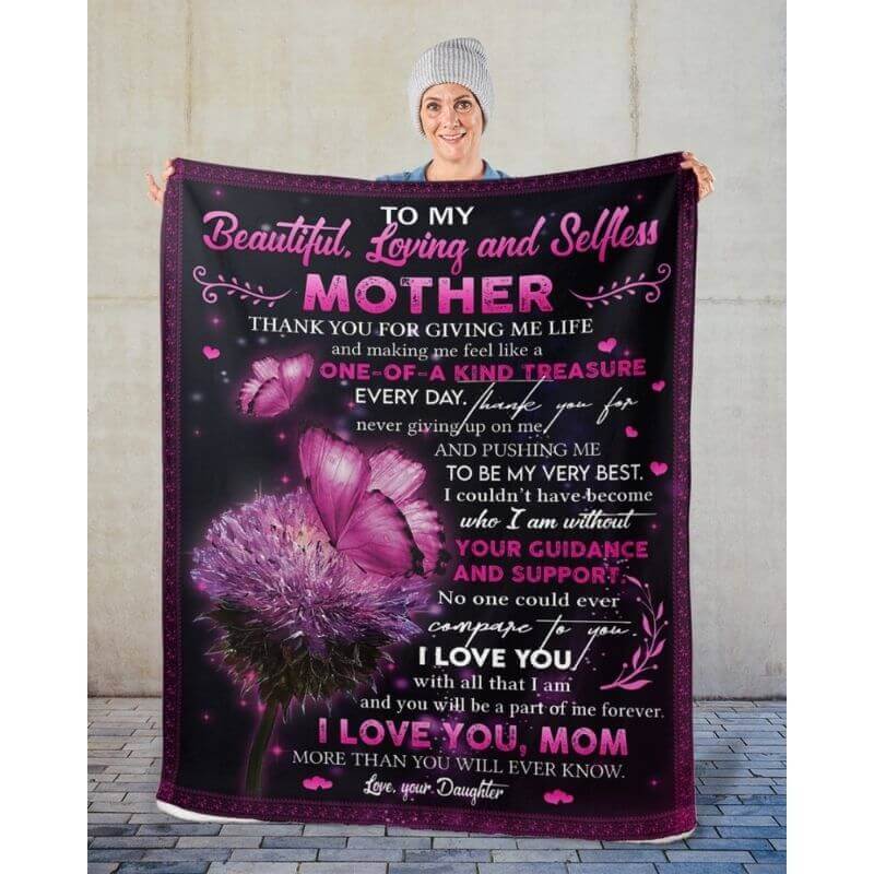 To My Mom - From Daughter  - A368 - Premium Blanket