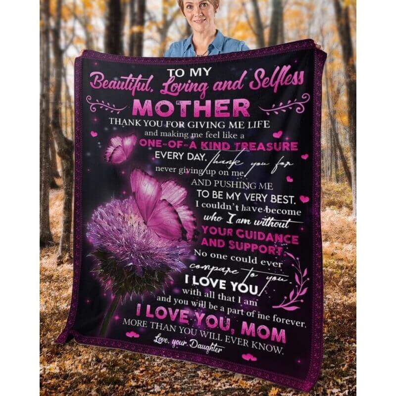 To My Mom - From Daughter  - A368 - Premium Blanket