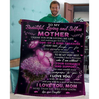 To My Mom - From Daughter  - A368 - Premium Blanket