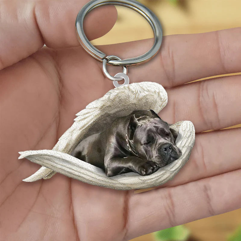 Sleeping Angel Acrylic Keychain Cane Corso SA096