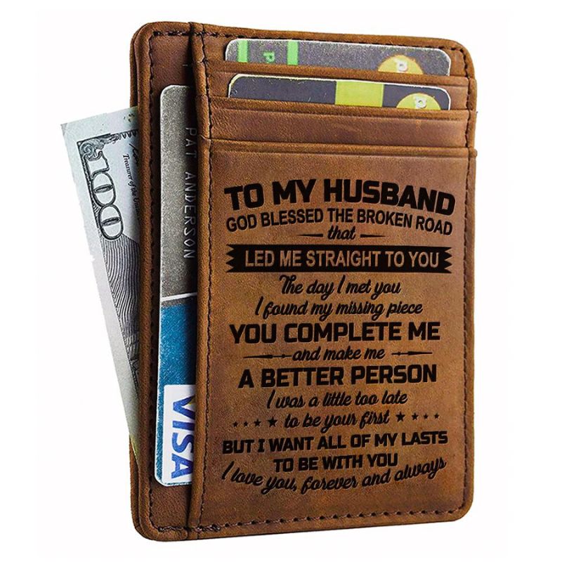 To My Husband - All Of My Lasts To Be With You - Card Wallet