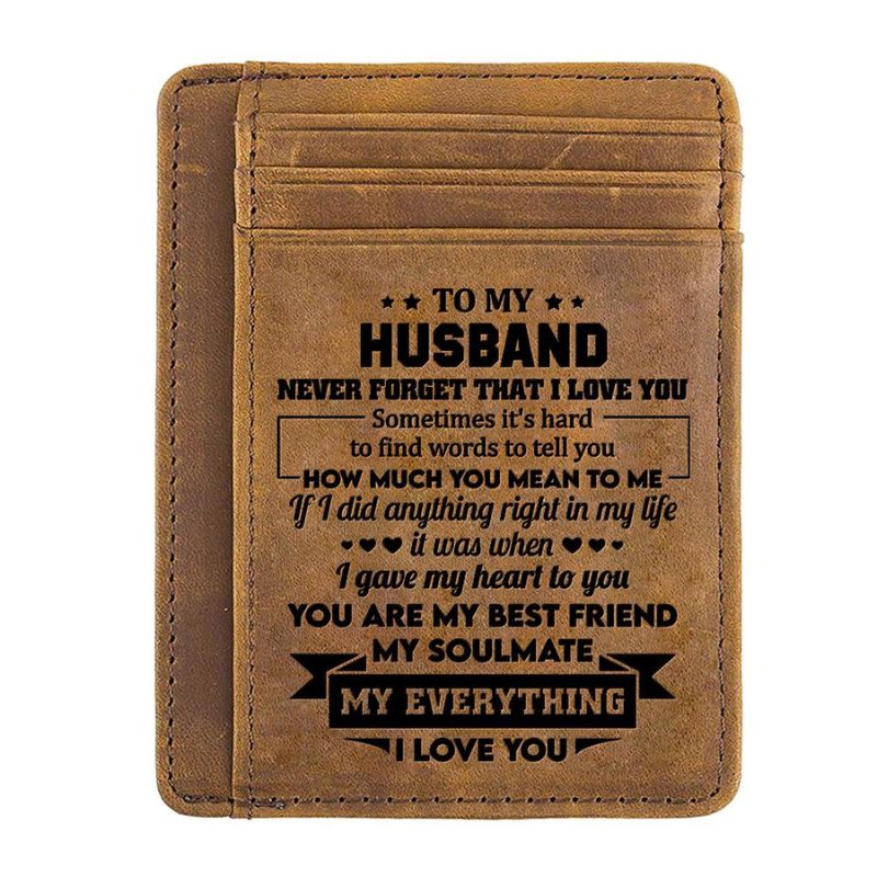 To My Husband - How Much You Mean To Me - Card Wallet