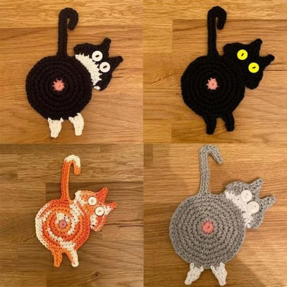 Cat Butt Coasters