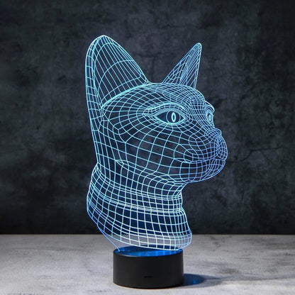 Cat 3D Illusion Lamp