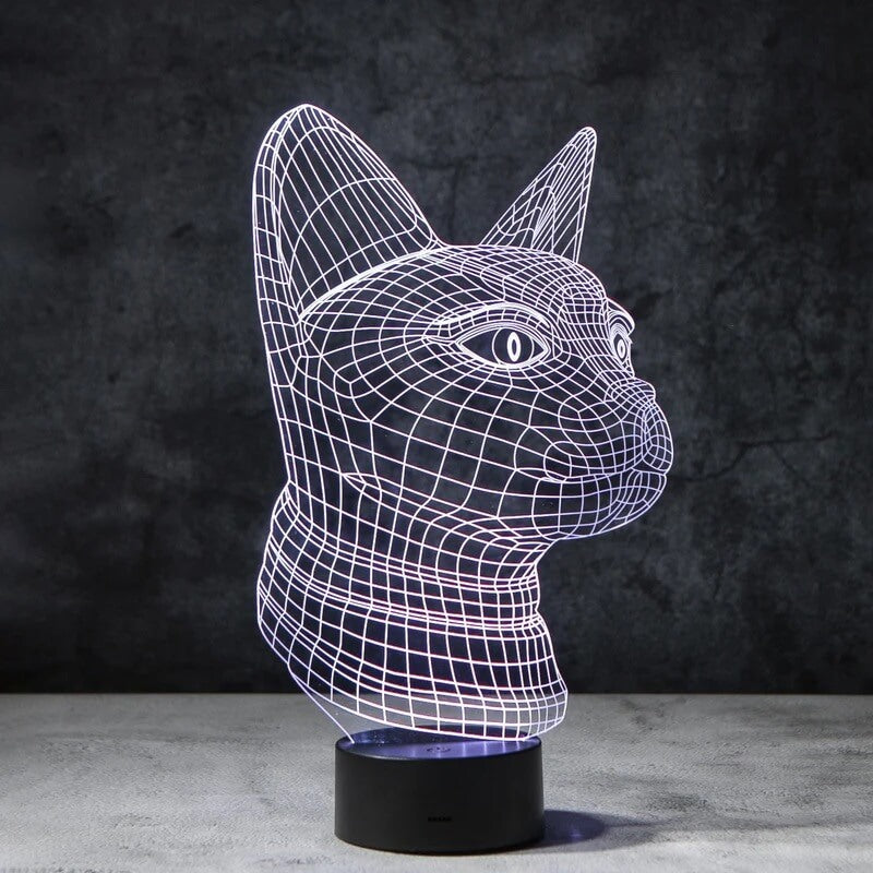 Cat 3D Illusion Lamp