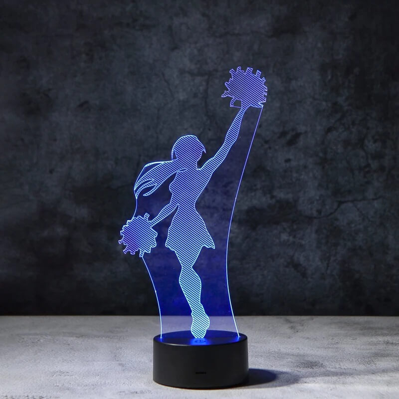 Cheerleader 3D Illusion Lamp