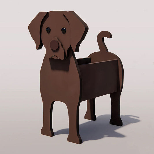 Chocolate Lab Planter AP066