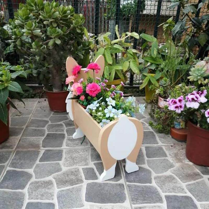 Corgi Planter