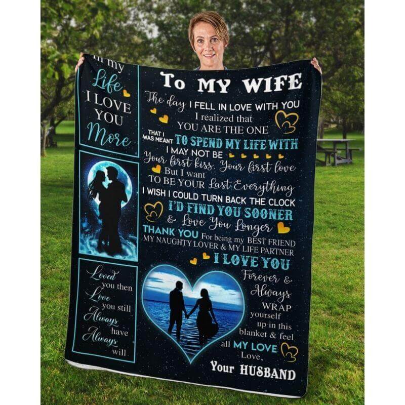 To My Wife - From Husband - A356 - Premium Blanket