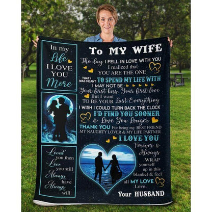 To My Wife - From Husband - A356 - Premium Blanket