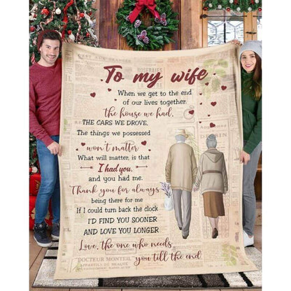 To My Wife - From Husband - A359 - Premium Blanket