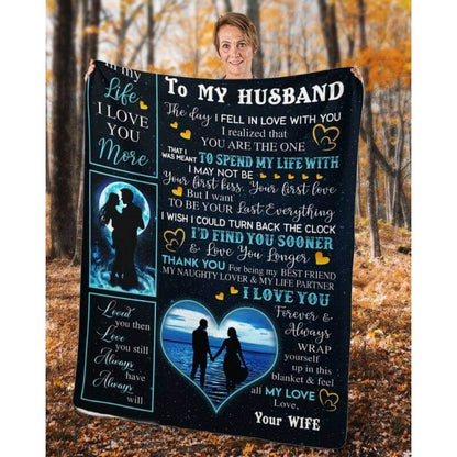 To My Husband - From Wife  - A356 - Premium Blanket